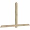 Ekena Millwork Eugene Rough Sawn Timber Gable Bracket, Douglas Fir, 96"W x 56"H x 4"D x 4"F, 14/12 Pitch GBW096X56X0404EUG00RDF - alternate 5